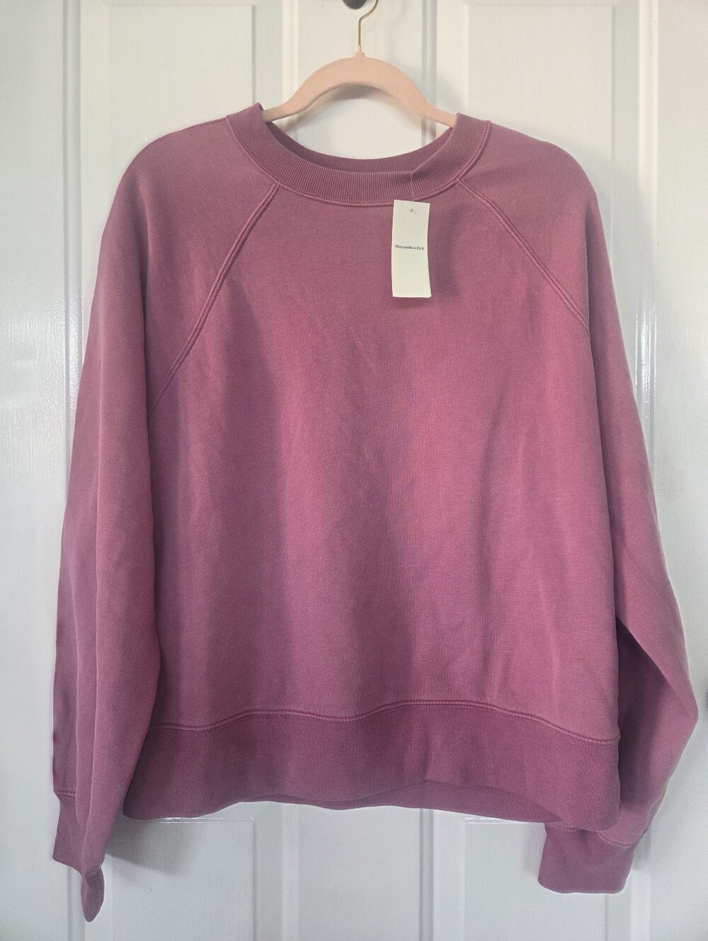 Abercrombie NWT Women’s Casual Crewneck Sweatshirt - Dusty Pink Large